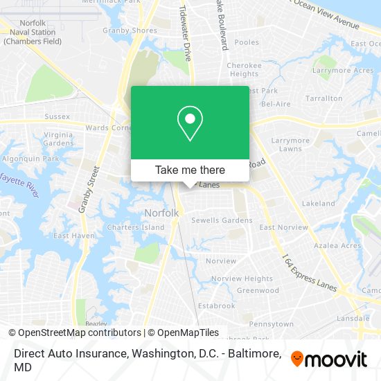 Mapa de Direct Auto Insurance