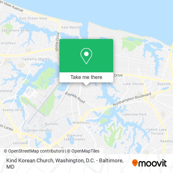 Mapa de Kind Korean Church