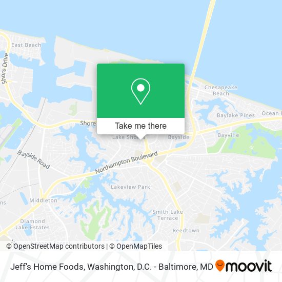 Mapa de Jeff's Home Foods