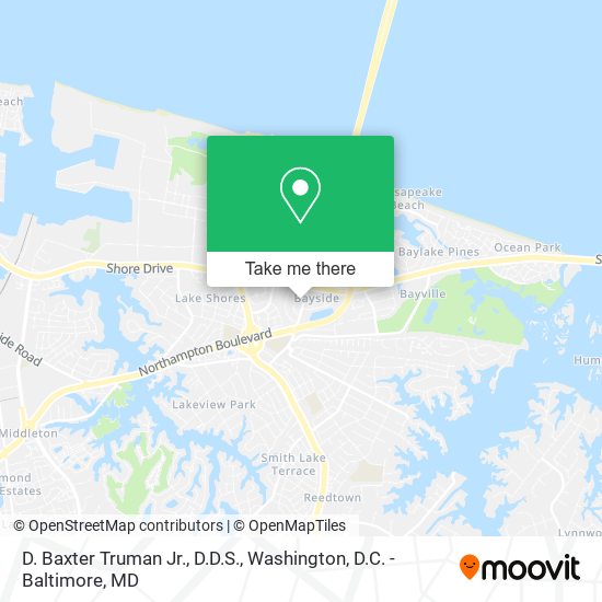 D. Baxter Truman Jr., D.D.S. map