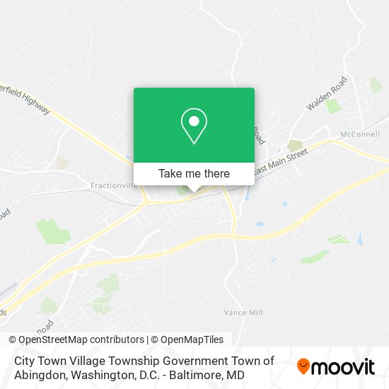 City Town Village Township Government Town of Abingdon map