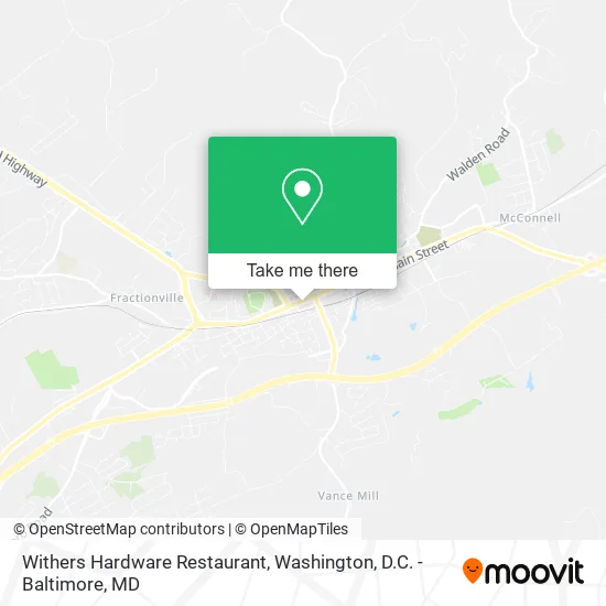 Mapa de Withers Hardware Restaurant