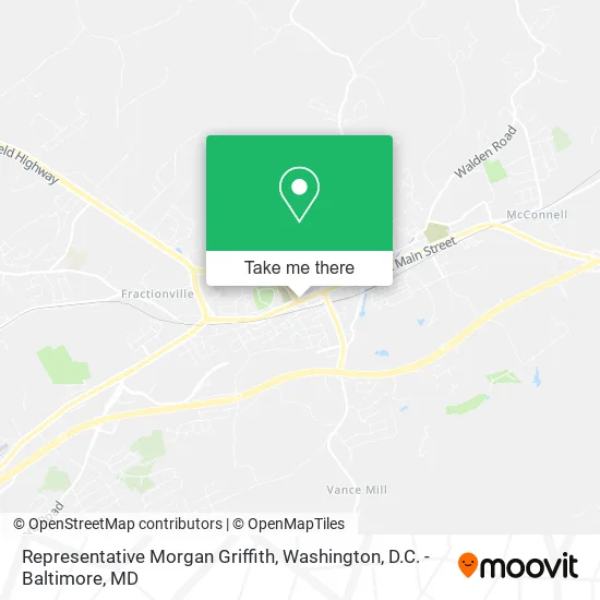 Mapa de Representative Morgan Griffith