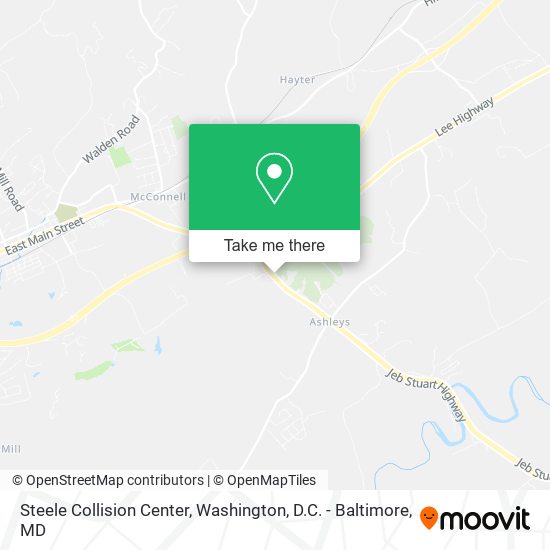 Steele Collision Center map