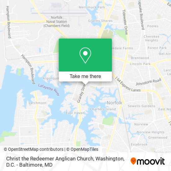 Christ the Redeemer Anglican Church map