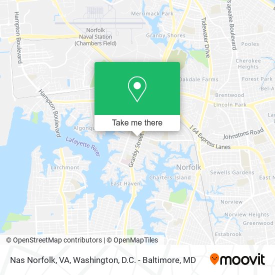 Nas Norfolk, VA map