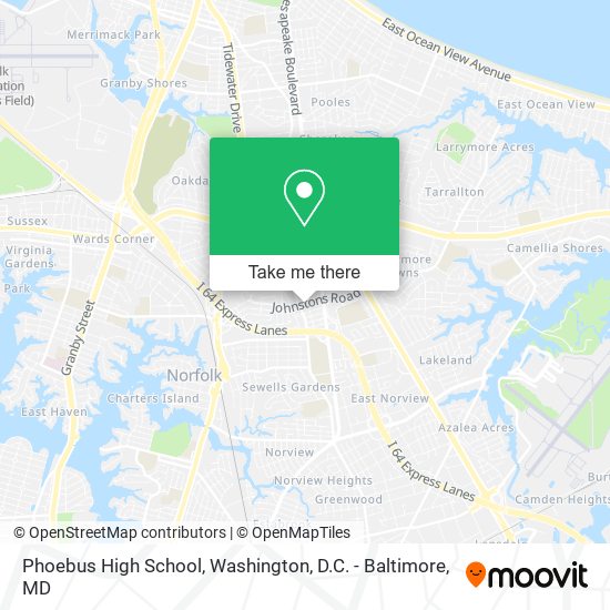Phoebus High School map
