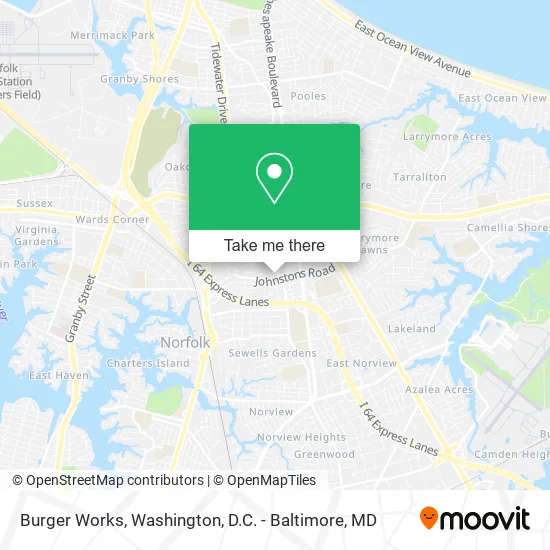 Burger Works map