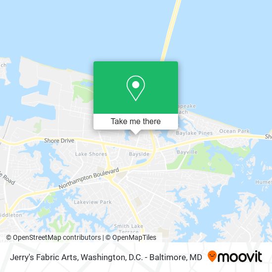 Jerry's Fabric Arts map
