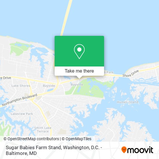 Sugar Babies Farm Stand map