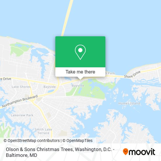 Olson & Sons Christmas Trees map