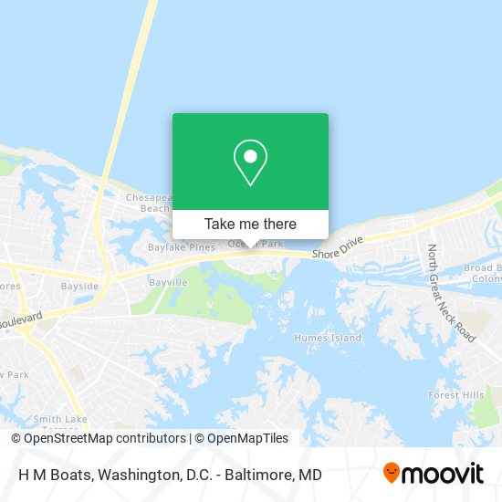 H M Boats map