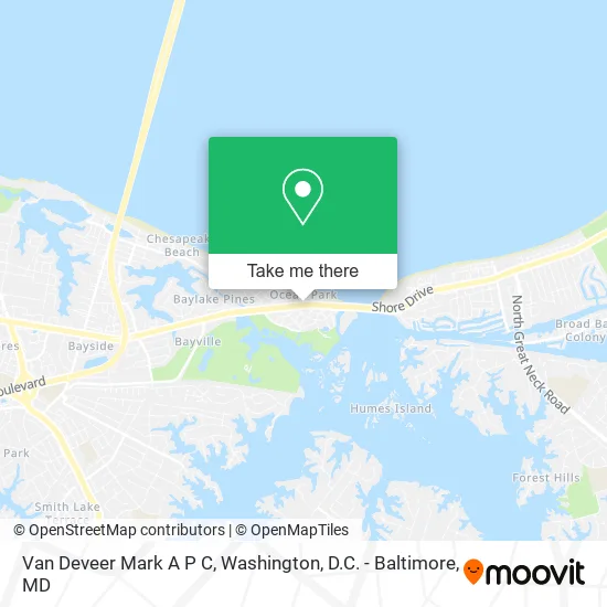 Mapa de Van Deveer Mark A P C