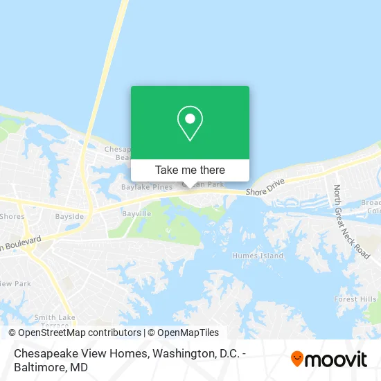 Mapa de Chesapeake View Homes
