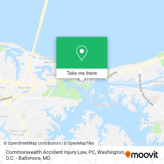 Commonwealth Accident Injury Law, PC map