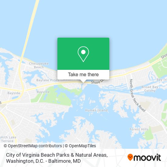 City of Virginia Beach Parks & Natural Areas map