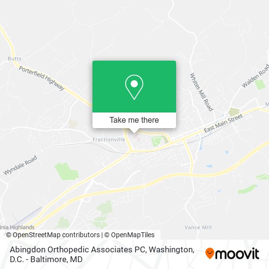 Abingdon Orthopedic Associates PC map