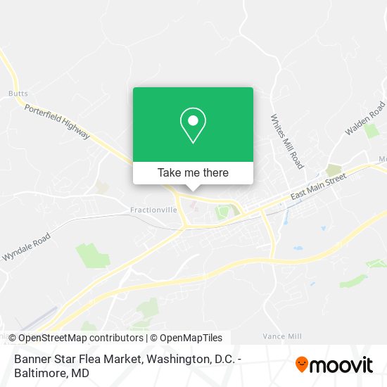Banner Star Flea Market map