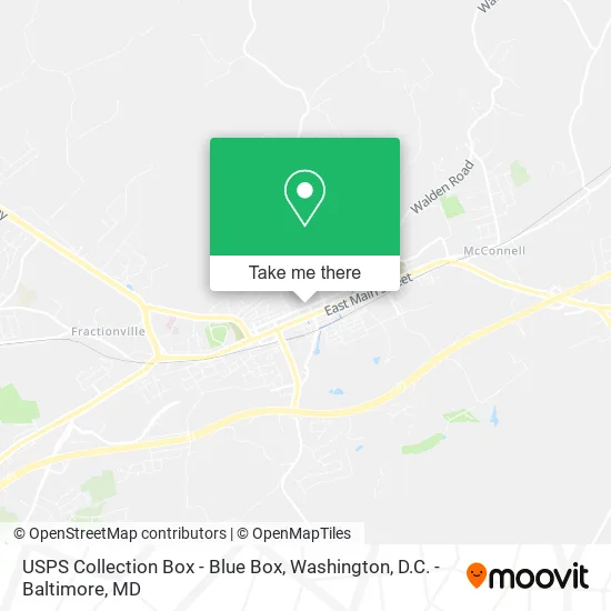 USPS Collection Box - Blue Box map