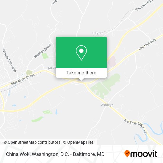 China Wok map