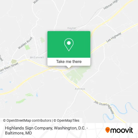 Highlands Sign Company map