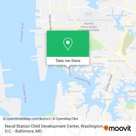 Naval Station Child Development Center map