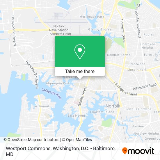 Westport Commons map