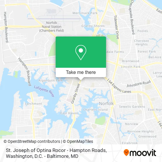 Mapa de St. Joseph of Optina Rocor - Hampton Roads