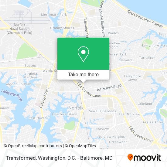 Transformed map