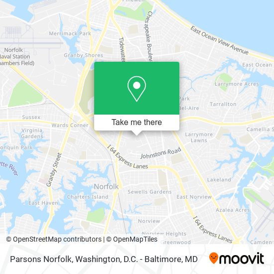 Parsons Norfolk map