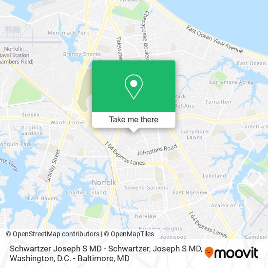 Schwartzer Joseph S MD - Schwartzer, Joseph S MD map