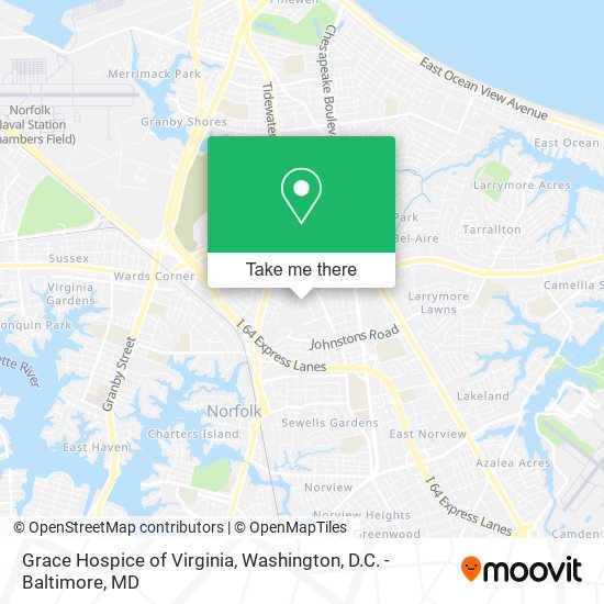 Grace Hospice of Virginia map
