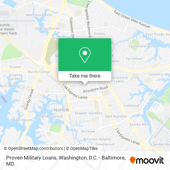 Proven Military Loans map