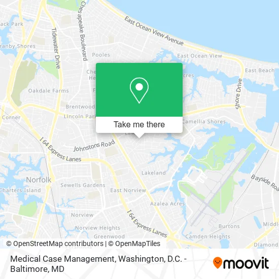 Medical Case Management map