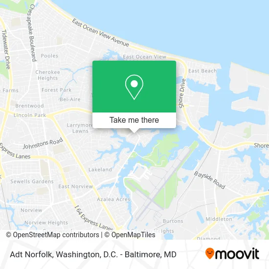 Adt Norfolk map