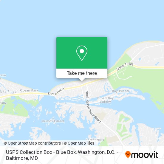 USPS Collection Box - Blue Box map