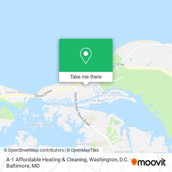 A-1 Affordable Heating & Cleaning map