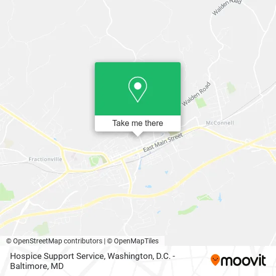 Hospice Support Service map