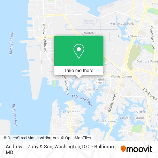 Andrew T Zoby & Son map