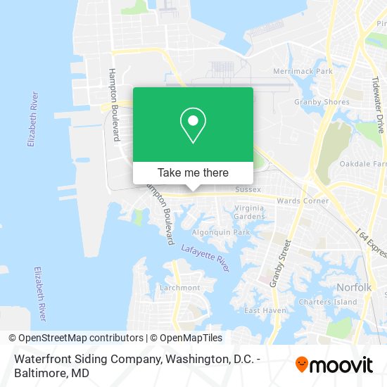 Mapa de Waterfront Siding Company