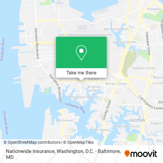 Nationwide Insurance map