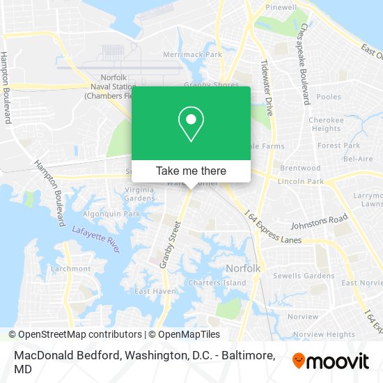 MacDonald Bedford map