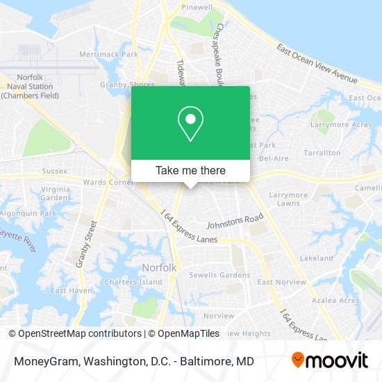 MoneyGram map