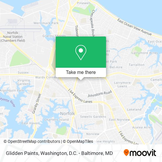 Glidden Paints map
