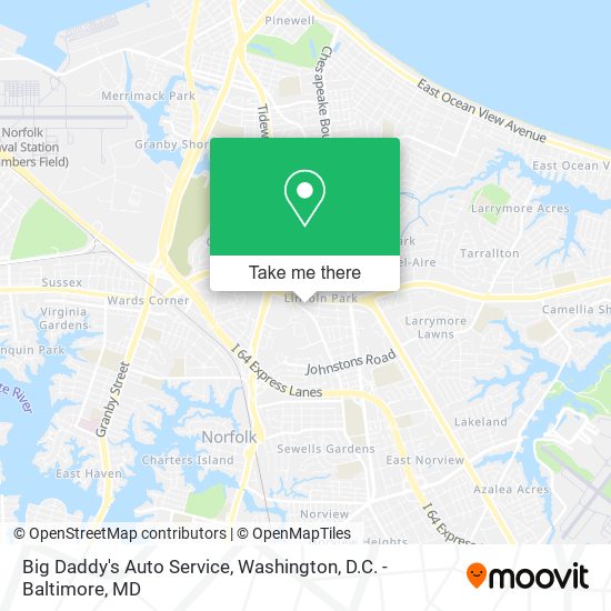 Big Daddy's Auto Service map