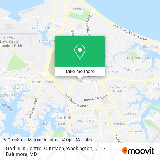 God Is in Control Outreach map