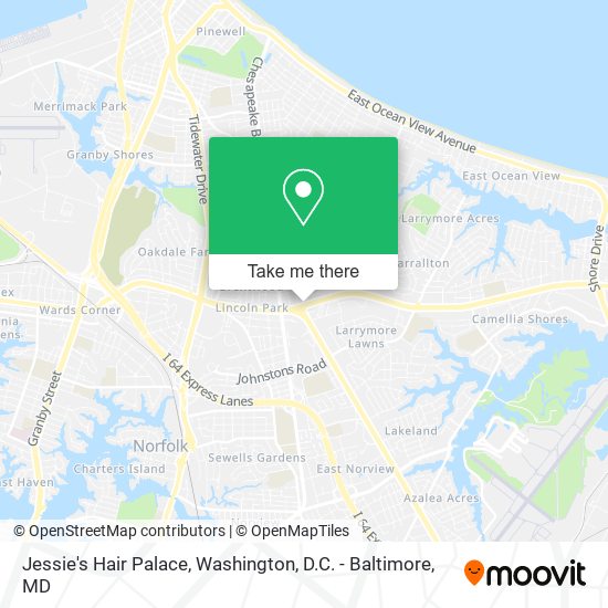 Jessie's Hair Palace map