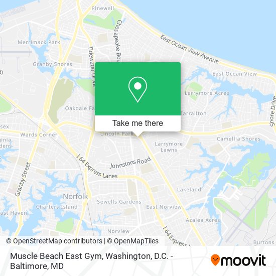 Muscle Beach East Gym map