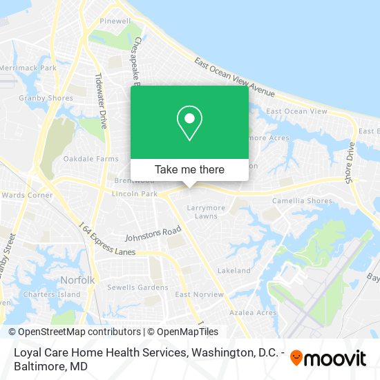 Mapa de Loyal Care Home Health Services