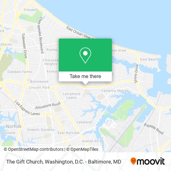 The Gift Church map